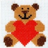 Teddy Bear - Counted Cross Stitch Kit